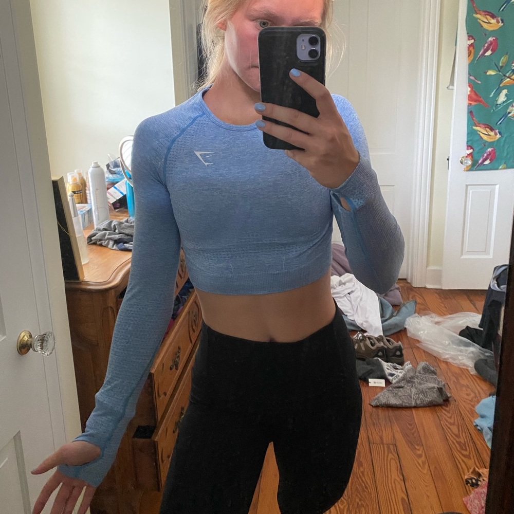 Gymshark vital seamless cropped long sleeve